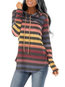 Hooded Loose Casual Colorful Cotton Blends Hoodie (Style V100649)
