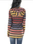 Hooded Loose Casual Colorful Cotton Blends Hoodie (Style V100649)