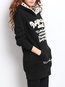 Hooded Long Fashion Cotton Blends Pattern Hoodie (Style V100651)