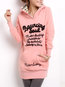 Hooded Long Fashion Cotton Blends Pattern Hoodie (Style V100651)