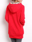 Hooded Long Fashion Cotton Blends Pattern Hoodie (Style V100651)