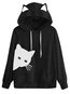 Hooded Standard Cute Animal Cotton Hoodie (Style V100653)