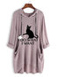 Hooded Long Loose Cute Polyester Hoodie (Style V100655)