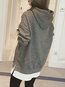 Hooded Loose Fashion Patchwork Pockets Hoodie (Style V100656)