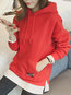 Hooded Loose Fashion Patchwork Pockets Hoodie (Style V100656)
