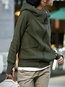 Standard Loose Casual Polyester Pockets Hoodie (Style V100659)