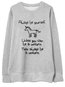 Round Neck Loose Casual Letter Pattern Sweatshirts (Style V100666)