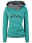 Heap Collar Standard Loose Casual Heart Shaped Sweatshirts (Style V100668)