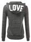 Hooded Standard Loose Fashion Strappy Sweatshirts (Style V100669)