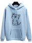 Hooded Loose Cute Cotton Pattern Sweatshirts (Style V100670)
