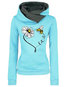 Standard Loose Fashion Animal Pattern Sweatshirts (Style V100674)