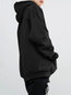 Hooded Standard Loose Cotton Pockets Sweatshirts (Style V100690)