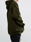 Hooded Standard Loose Cotton Pockets Sweatshirts (Style V100690)