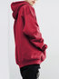 Hooded Standard Loose Cotton Pockets Sweatshirts (Style V100690)