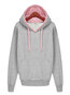 Hooded Standard Plain Cotton Pockets Sweatshirts (Style V100694)