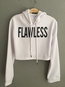 Hooded Loose Casual Letter Cotton Blends Sweatshirts (Style V100709)