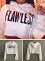Hooded Loose Casual Letter Cotton Blends Sweatshirts (Style V100709)