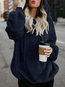 Hooded Standard Loose Casual Plain Sweatshirts (Style V100712)
