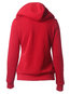 Hooded Standard Slim Plain Polyester Hoodie (Style V100717)