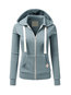 Hooded Standard Straight Casual Polyester Hoodie (Style V100719)