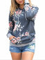 Hooded Standard Loose Beach Polyester Sweatshirts (Style V100724)