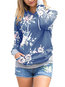 Hooded Standard Loose Beach Polyester Sweatshirts (Style V100724)