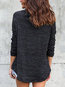 Heap Collar Slim England Plain Polyester Sweatshirts (Style V100727)