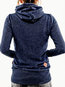 Standard Casual Plain Cotton Pockets Sweatshirts (Style V100729)