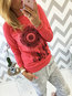 Standard Straight Personality Feather Feather Sweatshirts (Style V100739)