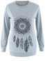 Standard Straight Personality Feather Feather Sweatshirts (Style V100739)