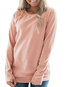 Standard Casual Plain Polyester Zipper Sweatshirts (Style V100742)