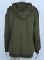 Hooded Straight Casual Plain Cotton Sweatshirts (Style V100743)
