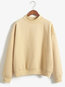 Standard Loose Casual Plain Polyester Sweatshirts (Style V100757)