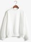Standard Loose Casual Plain Polyester Sweatshirts (Style V100757)