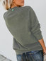 Round Neck Standard Straight Letter Polyester Sweatshirts (Style V100764)