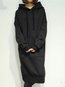 Long Straight Casual Polyester Pockets Sweatshirts (Style V100770)