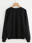 Round Neck Standard Straight Cute Cotton Sweatshirts (Style V100774)