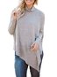Cowl Neck Standard Date Night Plain Polyester Sweatshirts (Style V100780)