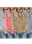 Stand Collar Casual Plain Polyester Zipper Sweatshirts (Style V100786)