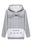 Hooded Standard Straight Polyester Pattern Hoodie (Style V100791)