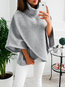 Batwing Sexy Plain Polyester Asymmetrical Sweatshirts (Style V100796)