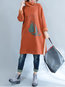 Long Straight Casual Polyester Pattern Sweatshirts (Style V100798)