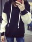 Hooded Standard Loose Casual Polyester Hoodie (Style V100816)