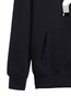 Standard Loose Plain Cotton Blends Pattern Hoodie (Style V100817)