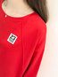 Round Neck Loose Casual Letter Patchwork Sweatshirts (Style V100818)