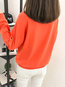Round Neck Loose Casual Letter Patchwork Sweatshirts (Style V100818)