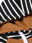 Hooded Standard Casual Striped Patchwork Hoodie (Style V100821)