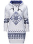 Hooded Casual Floral Cotton Blends Pattern Hoodie (Style V100833)