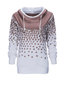 Standard Slim Casual Cotton Blends Patchwork Hoodie (Style V100839)