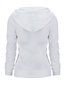 Hooded Standard Slim Cotton Blends Button Hoodie (Style V100841)